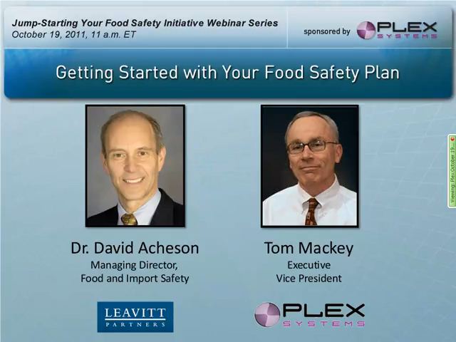 Food Safety Plan Recording Image